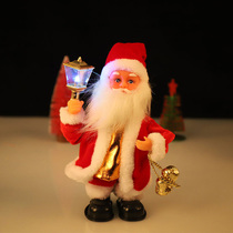 Electric Santa Claus Doll Doll ornaments toy music bright ornaments dancing Santa Claus decoration