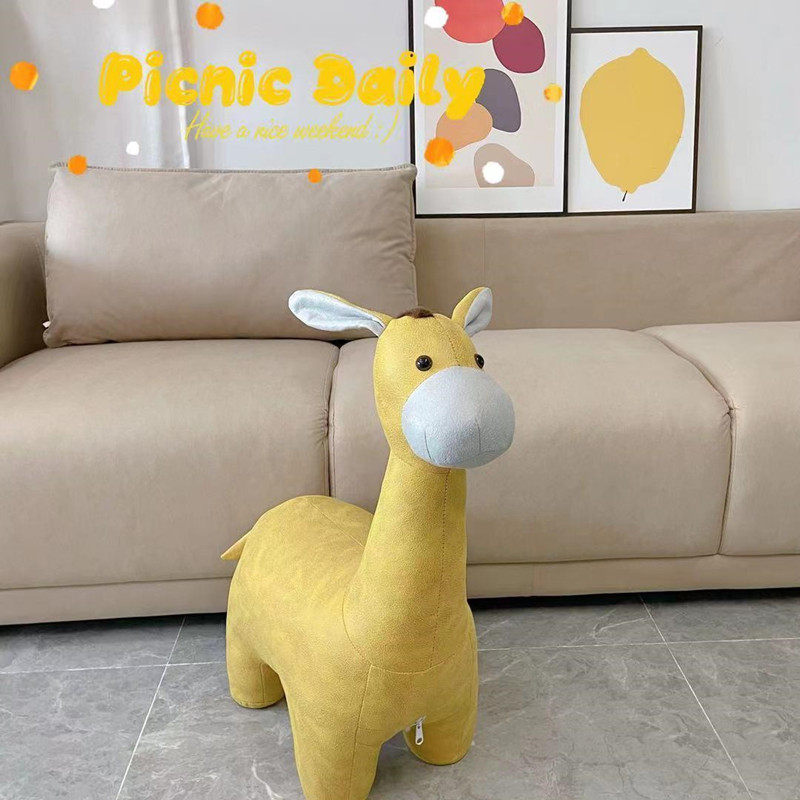 Little Donkey Children's Stool Net Red Cartoon Children's Seat Creative Animal Stool Living Room Decoration Birthday Gift