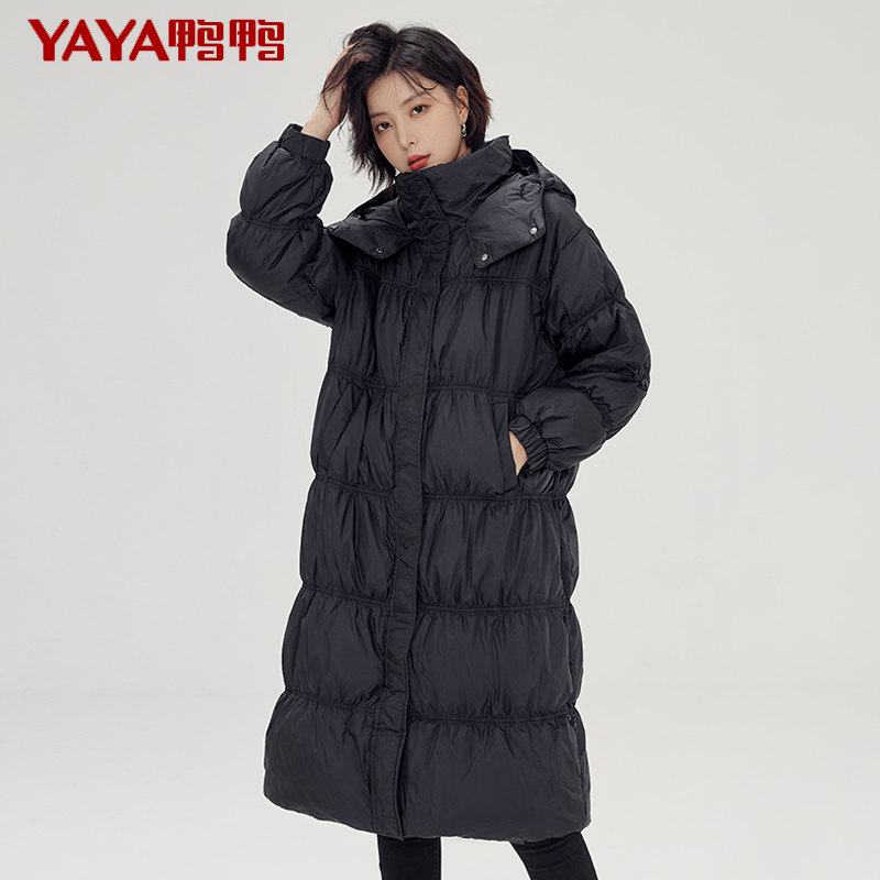 线下同款：鸭鸭 女士中长款羽绒服外套 满减+券后199元包邮（吊牌价高达1999元） 值值值-买手聚集的地方