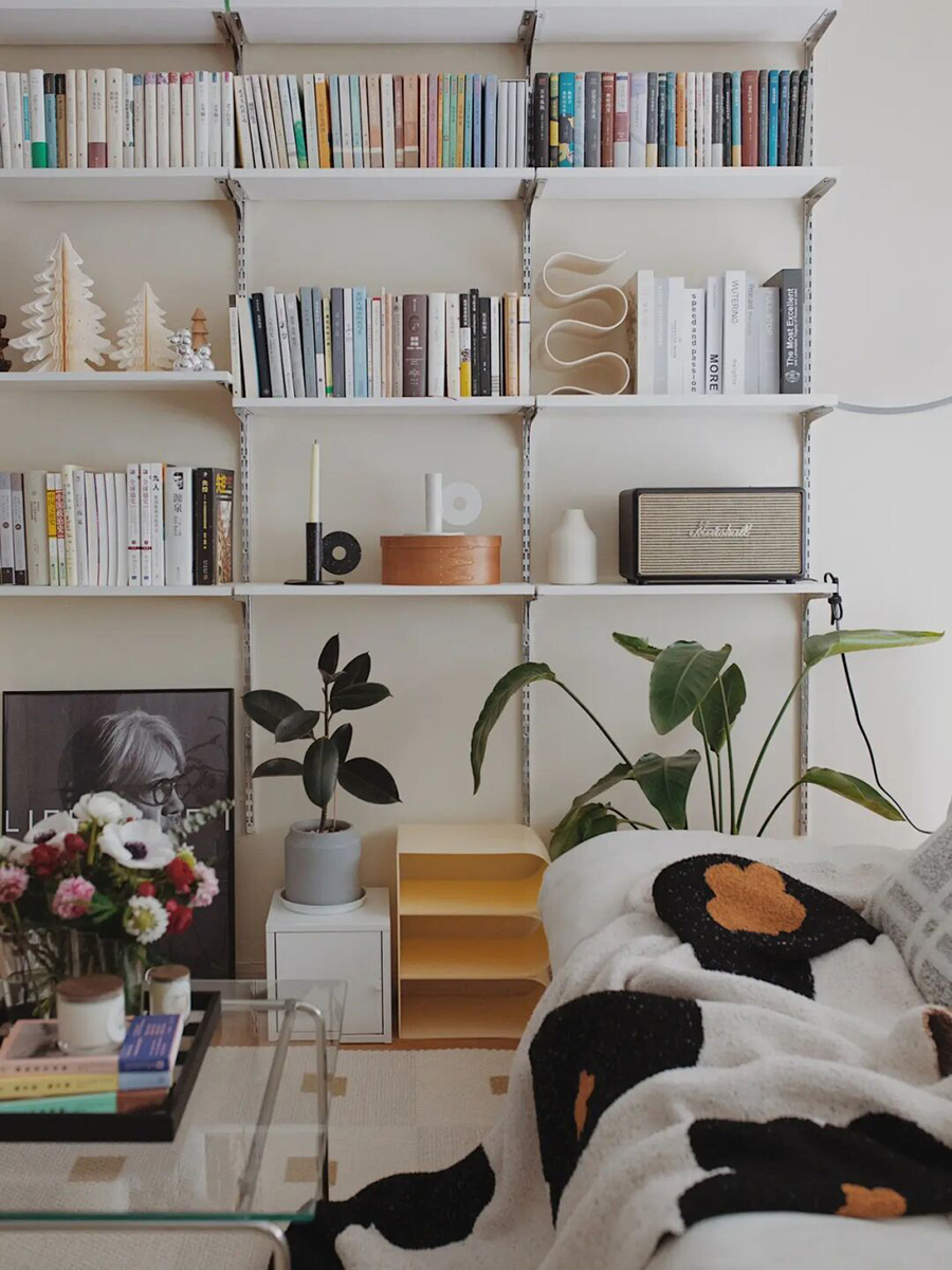 Netred multilayer mobile creative partition rail decoration storage frame wall on the wall of shelf hanging shelf