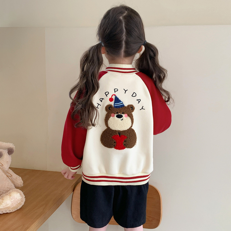 Girls' Jacket Spring and Autumn 2026 New Stylish Casual Baseball Jacket for Baby Girls, Fashionable Children's Autumn Cardigan Top Girls' Jacket Spring and Autumn 2026 New Stylish Casual Baseball Jacket for Baby Girls, Fashionable Children's Autumn Cardigan Top