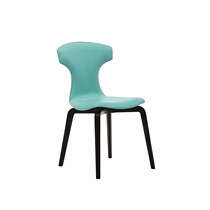  Nordic simple creative saddle leather chair Montera net celebrity FRP dining chair Modern sales office negotiation chair