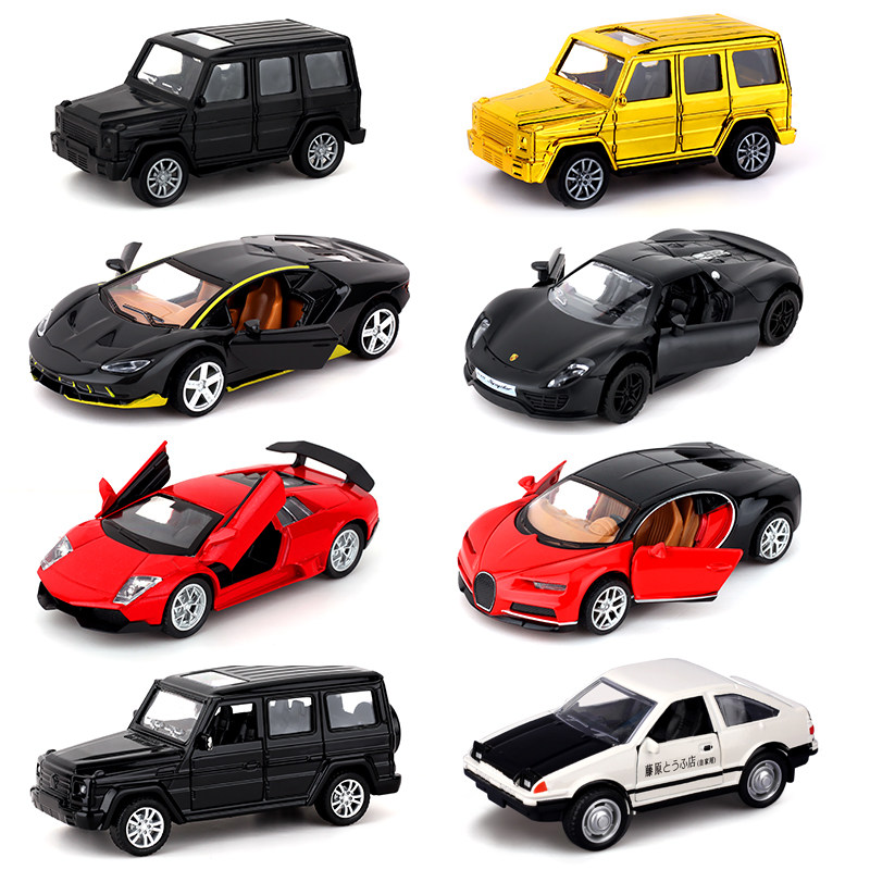 Small Car Cake Decoration Pendulum Alloy Benz Big G Sports Car Excavator Toy Children Birthday Baking Plugin-Taobao