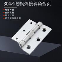 Manufacturer supplies stainless steel welded bevel hinges industrial hinges electromechanical cabinet hinges large quantity discounts