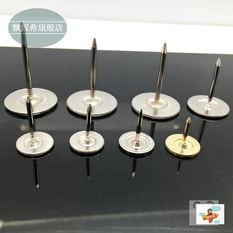 Push Pins, Thumbtacks, Large Head Pins, Punch-Free, Safe for Home Use, Steel Nails, Extra-Long Flat Head Nails, Large Size, Durable