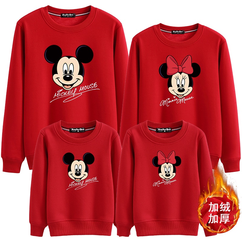 Pro-child clothing autumn and winter style 2020 new tide a family of three and four full family clothing and mother and mother female plus velvet clothing