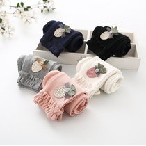 Baby leggings autumn pure cotton thin middle and small children spring and autumn children girls girls Korean version of the outer wear long pants