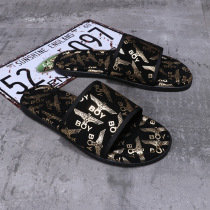 BOY slippers mens Tide brand summer wear mens out net red Super Fire ins trend non-slip explosive slippers TX