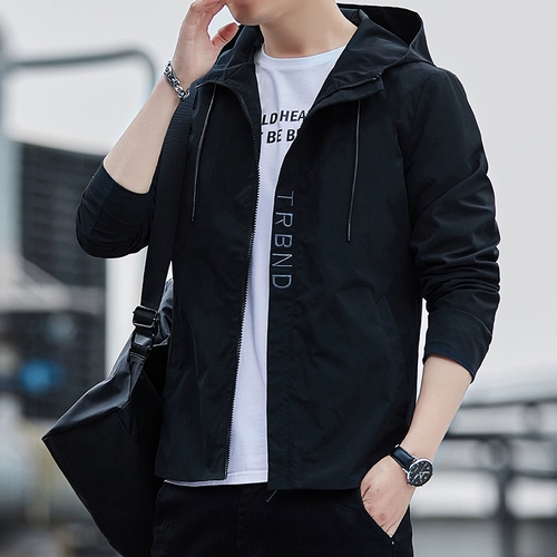 Осенняя трендовая модная универсальная куртка с капюшоном для отдыха, в корейском стиле