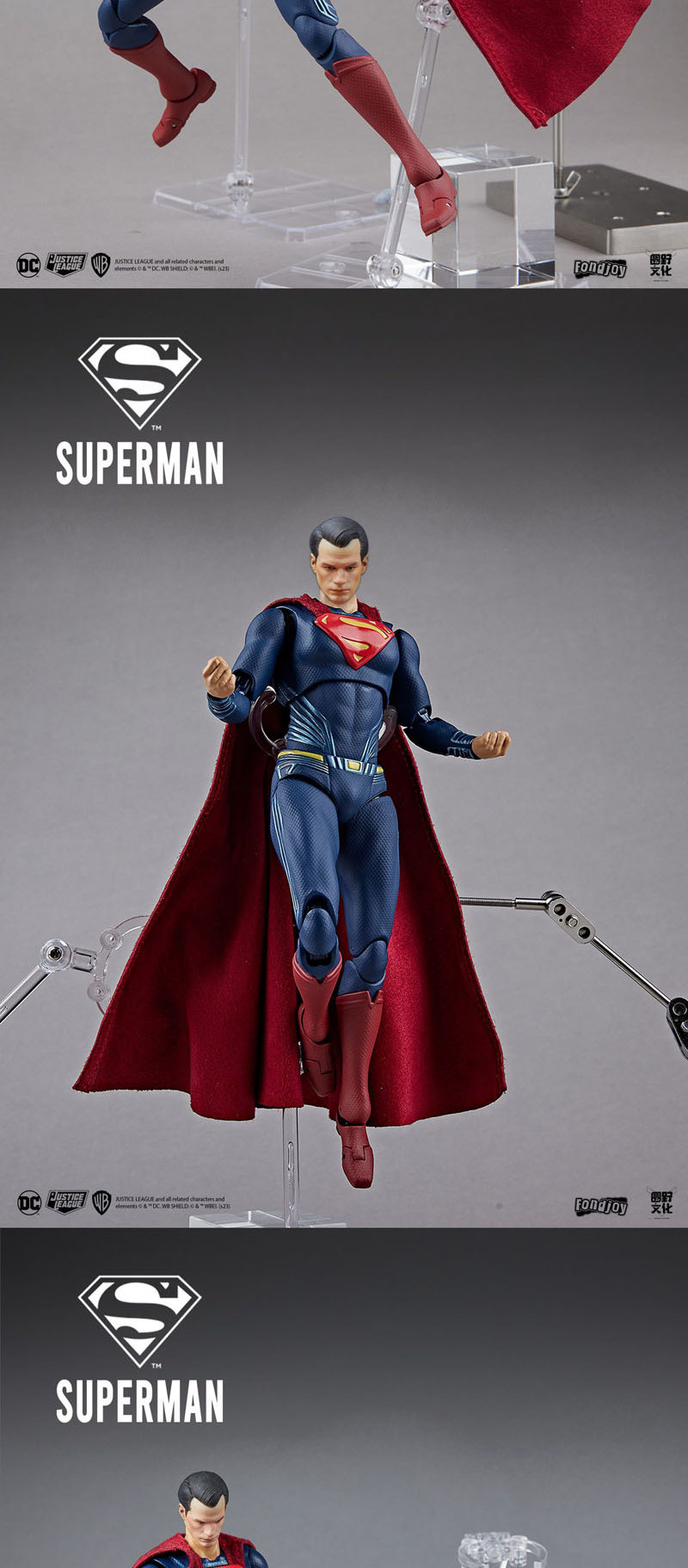 Figurine Superman 7 Pouces (1:9) - Collection DC - Matière PVC - Neuf En Boîte - Cadeau Idéal