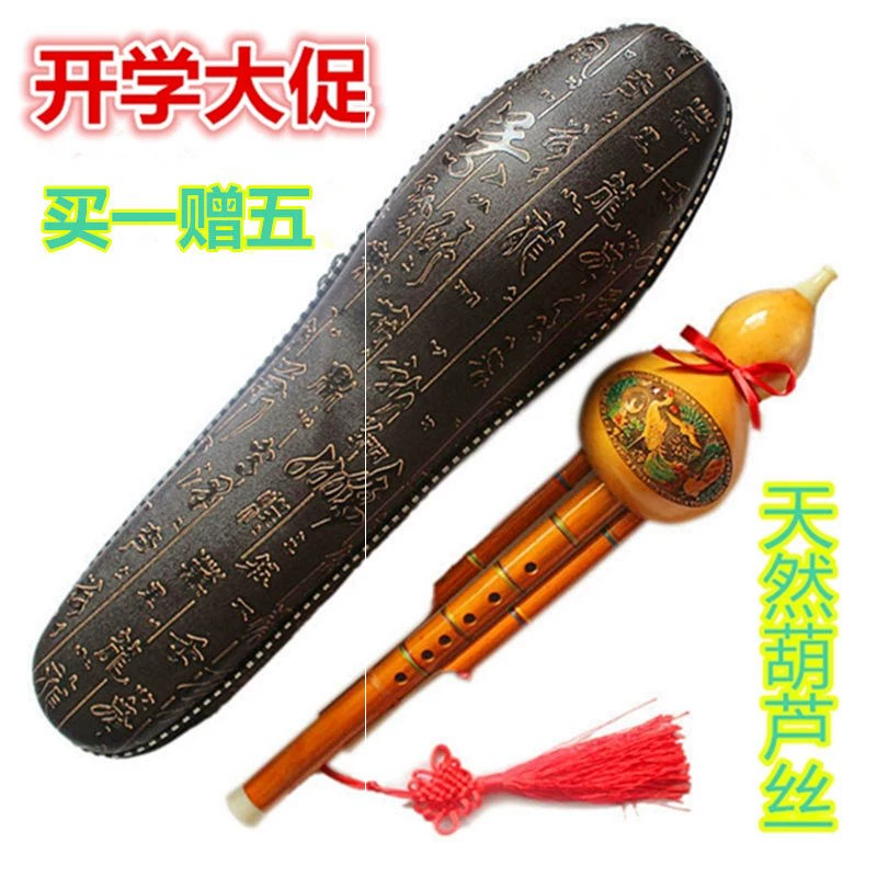 Vân Nam thiên nhiên phượng hoàng đuôi tre bầu bí nhạc cụ đường màu sắc bầu bí b-phẳng c-đôi-trẻ em người lớn mới bắt đầu - Nhạc cụ dân tộc