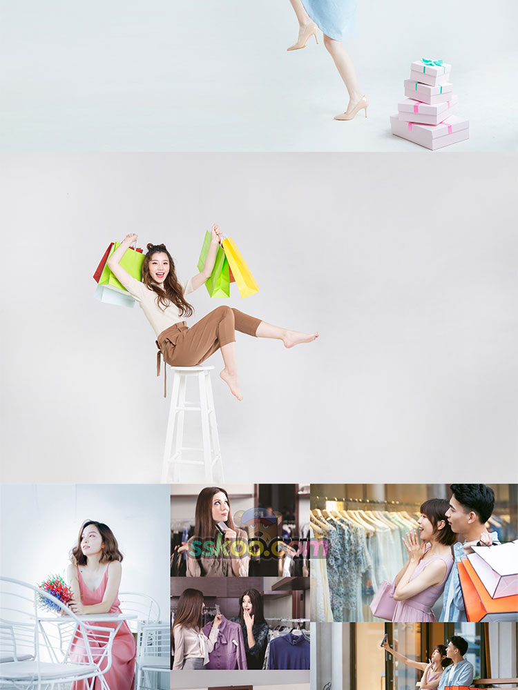 时尚购物美女高清摄影照片人像人物图集图库海报背景PS设计素材插图5