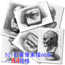 Creative Sketch Sketch card (send master tutorial) to practice painting portrait avatar material plaster statue like structure