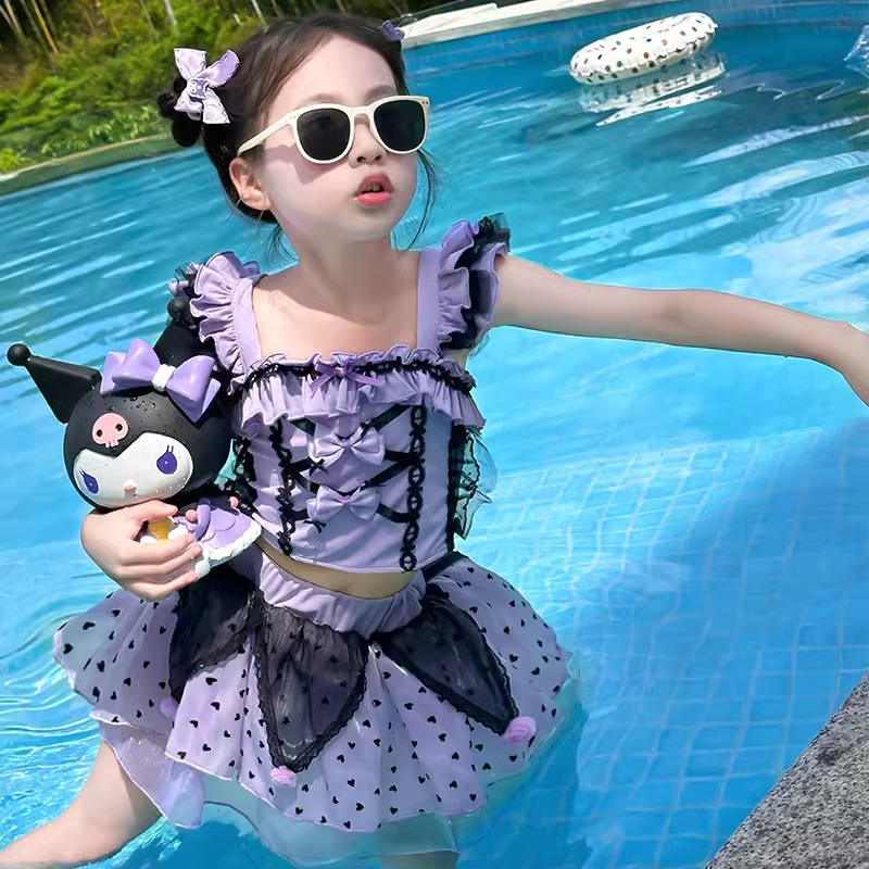 女の子の水着、夏の新作、子供用スプリットプリンセスドレス、女の子、ベビー、スタイリッシュなホリデースタイル、水着