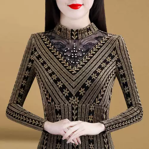 Зимняя модная рубашка, удерживающий тепло лонгслив, в западном стиле