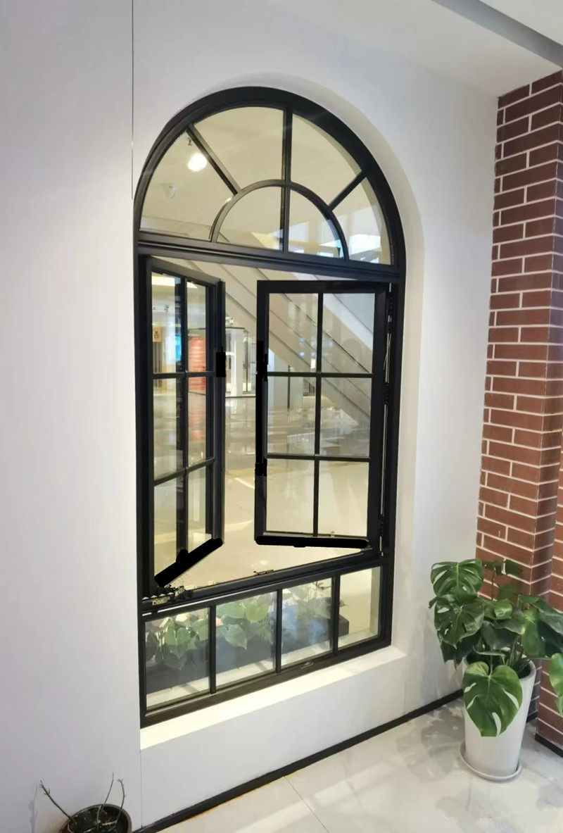 Façal Iron Art Retro Casement Windows Restaurant Café Vaulted Floor Window Interior Bookhouse Loft Windows Custom-Taobao