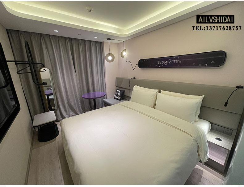 Hotel Guesthouse Home Innate Bed Renovation Quick Guest Room Apartment Folk and Cebu Double NPC bed 1 8 m full set of custom