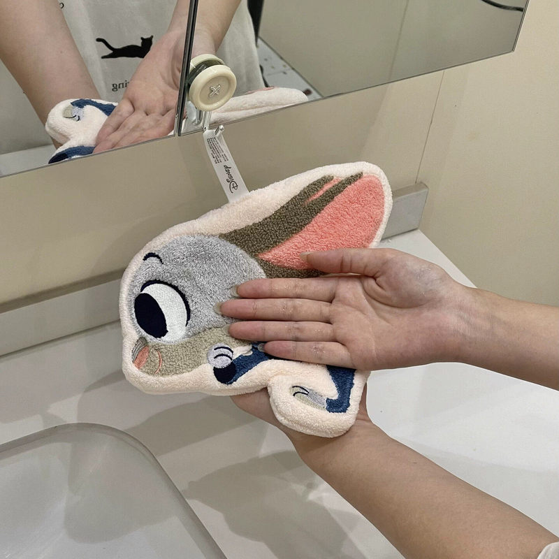 Zootopia Hanging Hand Towel, Cute and Absorbent, Specifically for the Bathroom, Small Towel for Washing Hands Zootopia Hanging Hand Towel, Cute and Absorbent, Specifically for the Bathroom, Small Towel for Washing Hands