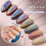 Универсальный радужный лак для ногтей для маникюра, кошачий глаз, коллекция 2023, популярно в интернете