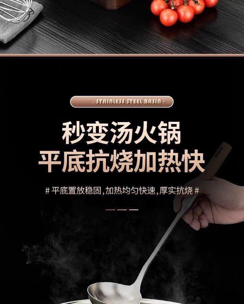 Разминание мат 特厚不锈钢和面盆家用带盖家用厨房洗菜盆汤锅火锅盆发面揉面盆