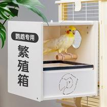 PVC parrot breeding box transparent cockatiel special drawer breeding box warm budgie nest hatching egg box
