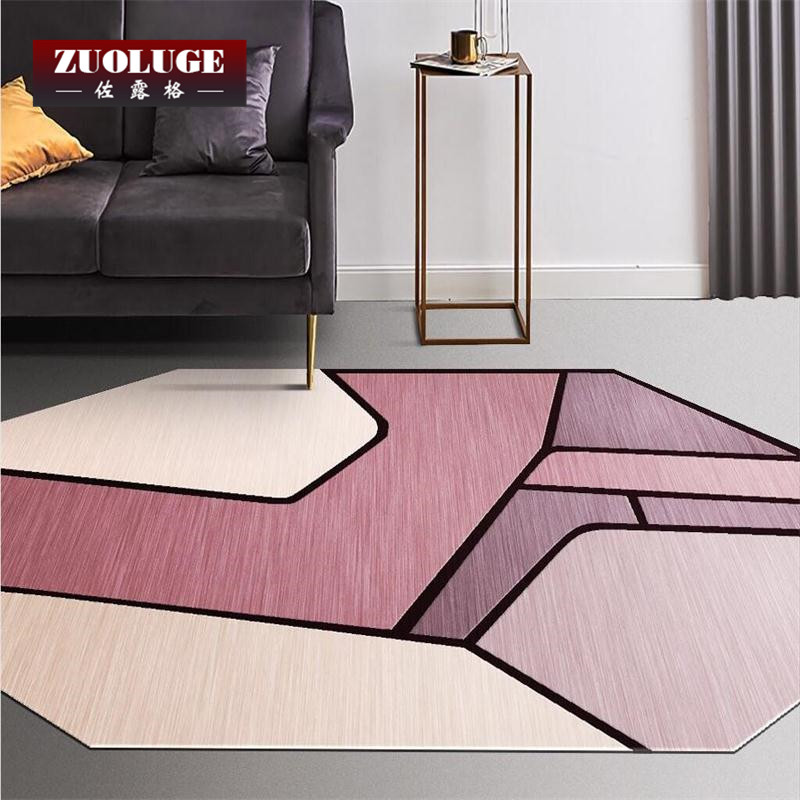 Light and luxurious Nordic modern minimalist geometric bedroom Living room Carpet Large area full of bunk bed side tea table mat