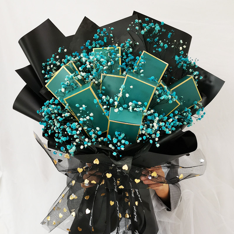 Valentine's Day internet red tea fragrant fireworks beam diy material wrapping paper homemade creative birthday gifts for boyfriend father