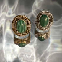 =Silvarie=LHN Jewelry American Rough Cowboy Retro Peacock Linear Design Silver Copper Ring