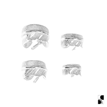 =silvarie=GOD SUNS classic with trend personality plain silver SV950 sterling silver single feather ring