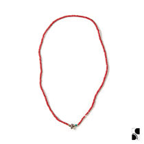 =silvarie=SUNKU39 Classic red glass beads distressed retro Nissan styling with trendy necklace