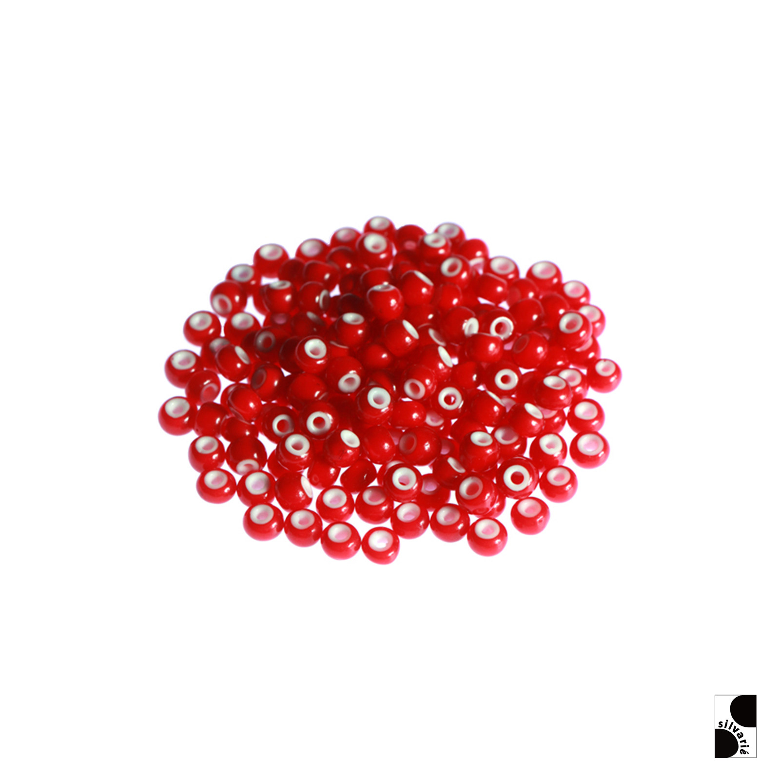 =silvarie=GOD SUNS Japan imported white core transparent glass beads spacer necklace accessories