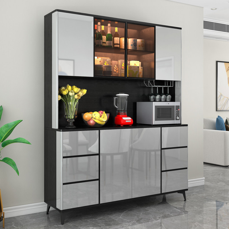 Sideboard modern simple light luxury home locker high cabinet wine cabinet integrated against the wall kitchen dining room storage cabinet