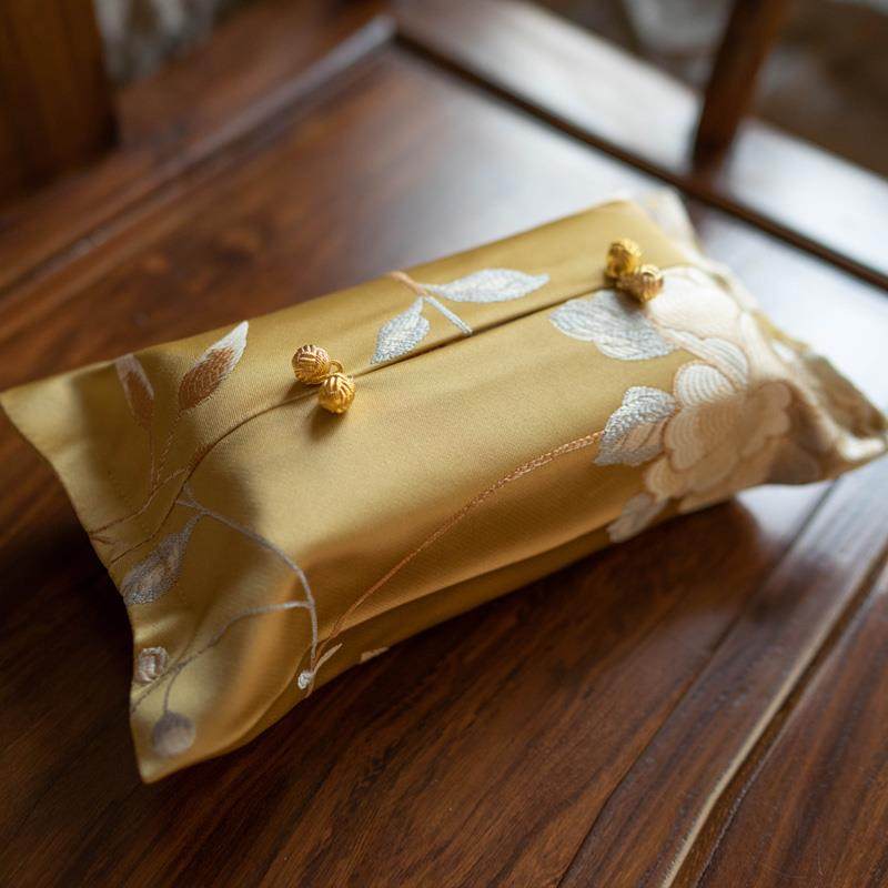 Chinese pump box living room car Lotus flower-style tissue package towel package, paper towel package, paper towel bag