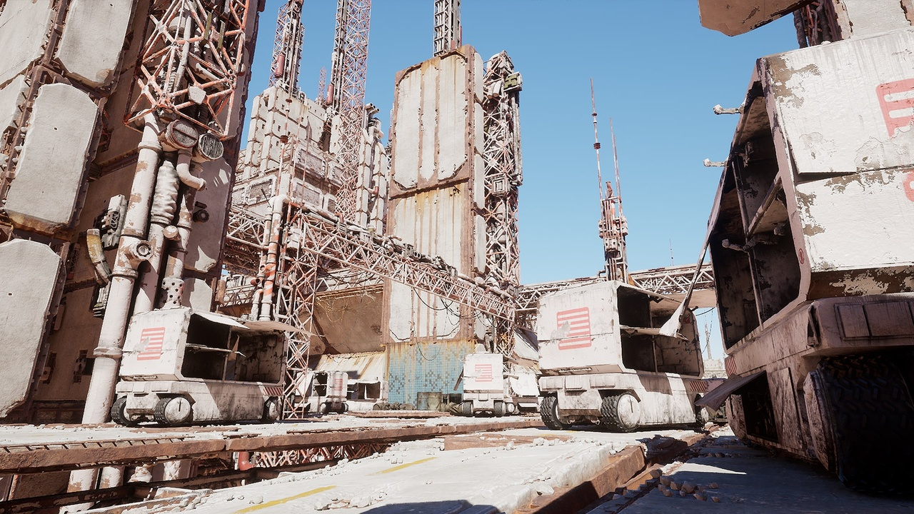 图片[9]-UE4虚幻5科幻废弃工厂废墟城市电影场景 Sci-fi-City-Environment-cg男孩