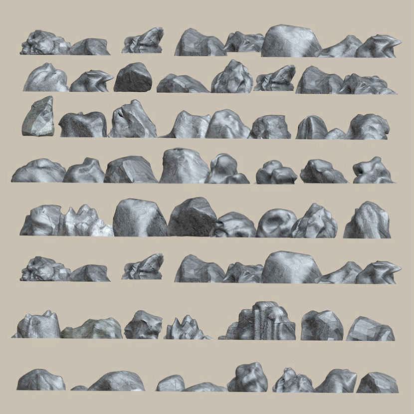 图片[2]-60+中式景观太湖石秀石天然石庭院园林假山奇石SU模型C4D素材FBX-cg男孩