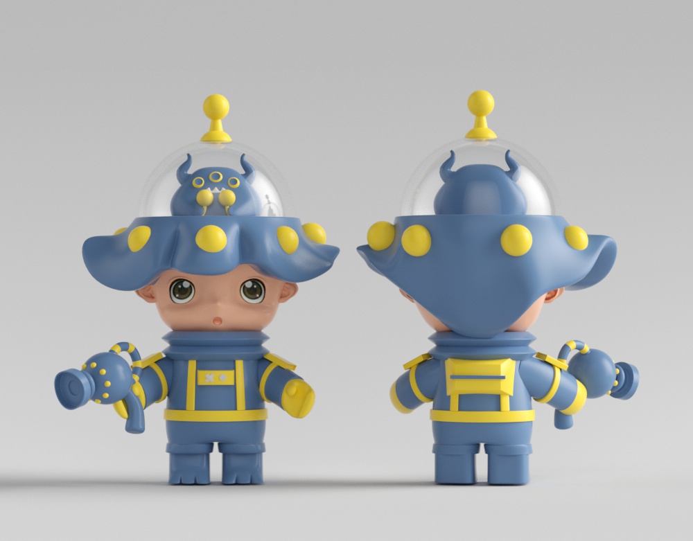 图片[3]-C4D/MAX/MAYA/Blender/fbx/obj卡通动漫IP儿童人物3d模型小孩素材-cg男孩