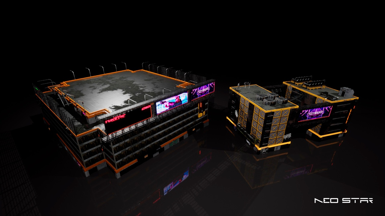 图片[18]-UE4虚幻5赛博朋克郊外废墟城市建筑场景Cyberpunk Buildings Pack-cg男孩