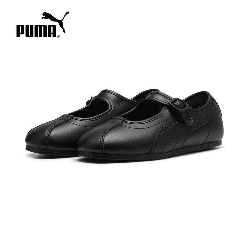 Puma Summer Women's Shoes Tackle Mary Jane Shoes Black Breathable Casual Shoes Sneakers 408551-01