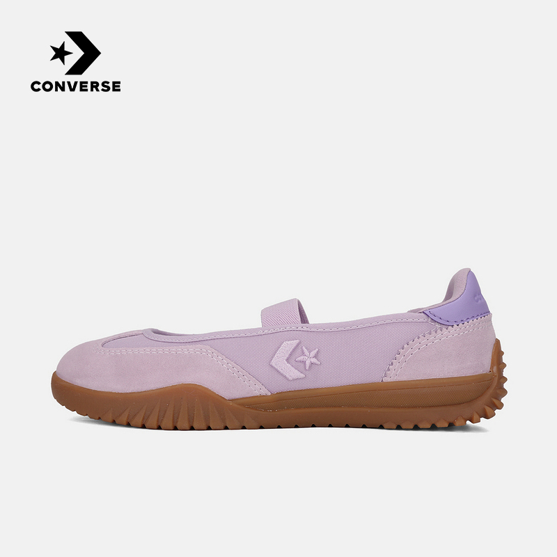 Converse 2026 Summer New Women's Shoes Mary Jane Meteor Embroidered Logo Ballet Shoes A17029C