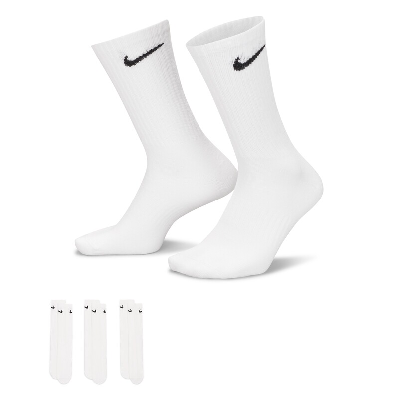 Nike Socks Men's Socks Women's Socks Spring and Summer New Three-Pair Pack Basketball Casual Socks Mid-Calf Socks Sx7676-100