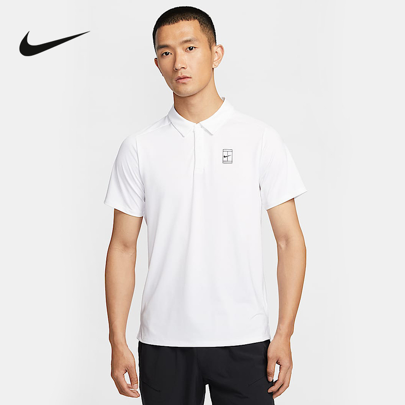 Nike Men's T-Shirt 2025 Summer Quick-Drying Breathable Tennis Sports Short-Sleeved Polo Shirt Fz6908-100 Nike Men's T-Shirt 2025 Summer Quick-Drying Breathable Tennis Sports Short-Sleeved Polo Shirt Fz6908-100