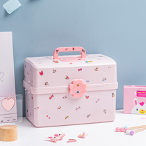 Hair band storage artifact rubber band children's hair accessories storage box high-grade jewelry box large capacity household oversized box