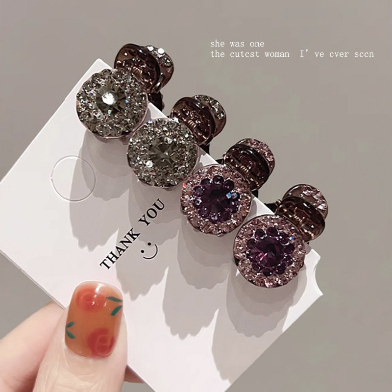Mini Diamond Hair Clip for Women, Bangs, Forehead, Side Hair, Princess Hair Clip, Small Hairpin, Head Accessory