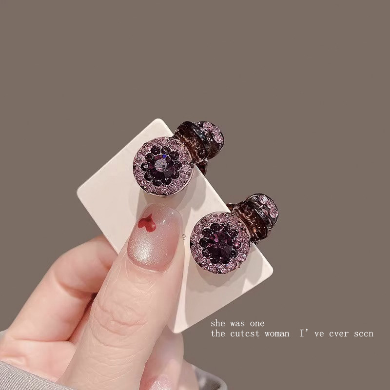 Mini Diamond Hair Clip for Women, Bangs, Forehead, Side Hair, Princess Hair Clip, Small Hairpin, Head Accessory