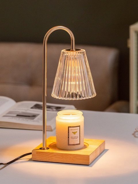 Lily of the Valley Wax Melting Lamp Aromatherapy Timer Ins-Style Girl's Desk Lamp Gift Box Retro Internet-Famous Candle Living Room Dimmable Wax Melting Lamp