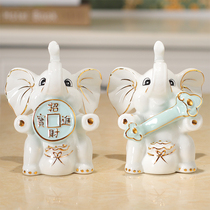 Elephant Hospitality Town House Swing Piece Bou Rack Wine Cabinet Soft Adornment Creative Ceramics Handiwork Jo Relocating New Residence Gift