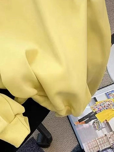 Хлопковый осенний демисезонный тонкий флисовый приятный телу свитшот, оверсайз