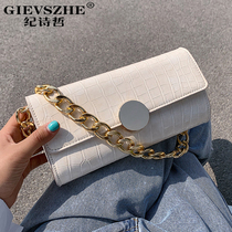 Ji Shi Zhe bag womens new fashion Korean version net red leather texture fashion portable chain bag shoulder armpit bag