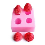 Клубника, силиконовая форма, аромотерапия, свеча из гипса для авто, ручка ручной работы, «сделай сам»