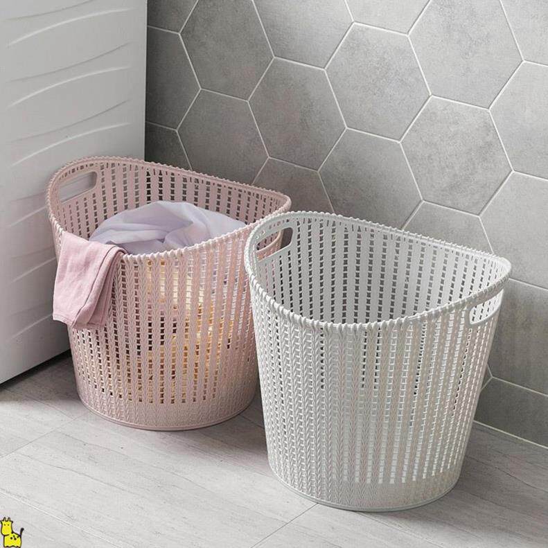 Clothing store storage basket light luxury dirty clothes basket clothes household with cover bucket basket ins wind pull box barber shop towel